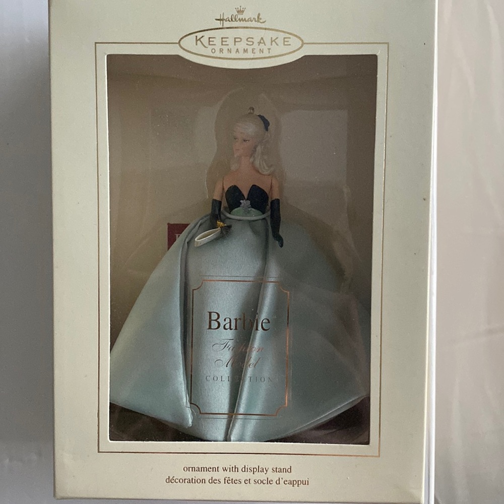 NEW IN BOX Barbie fashion, model collection, hallmark ornament!